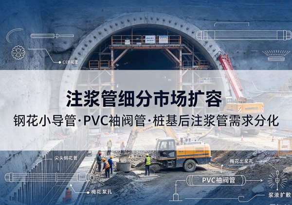 亳州注浆管细分市场扩容，隧道钢花小导管、PVC 袖阀管、桩基后注浆管需求分化